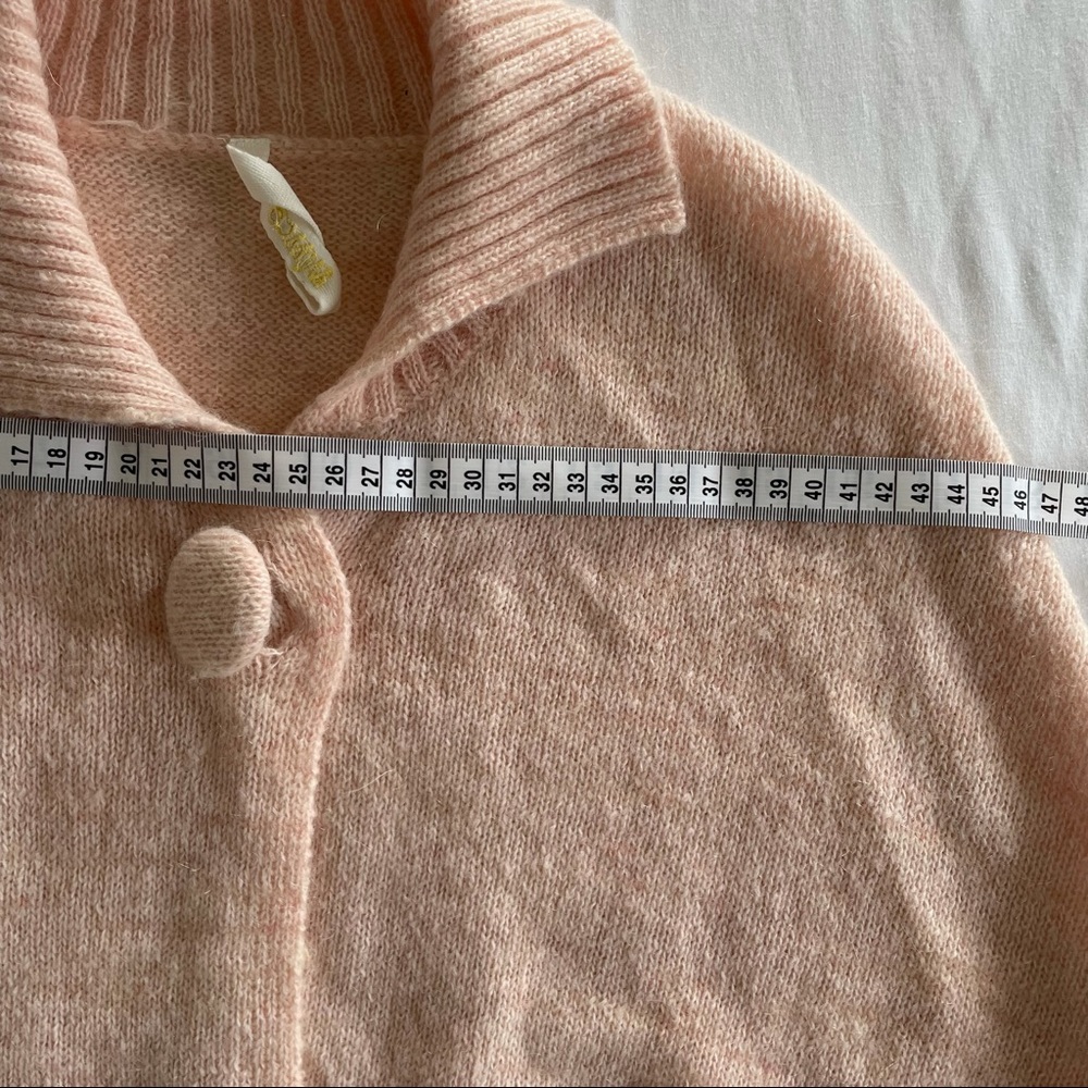 Mimco Pink Knit Cape Size Small S Wool Mohair - Picture 10 of 10